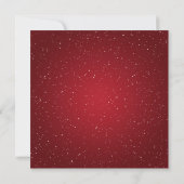 Partij Uitnodiging Elegant Night Sparkle Red (Achterkant)
