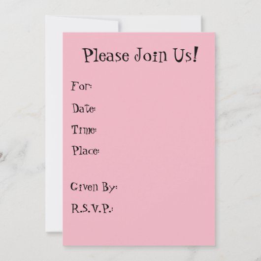 partij - uitnodiging tot aardedag (Achterkant)