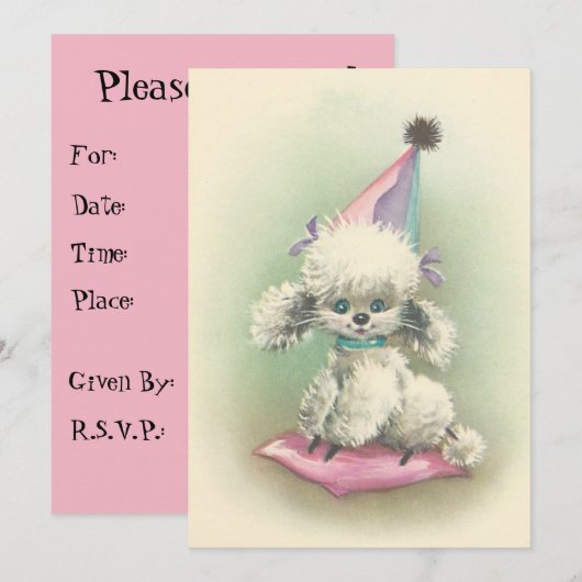 partij - uitnodiging tot aardedag (Voorkant / Achterkant)