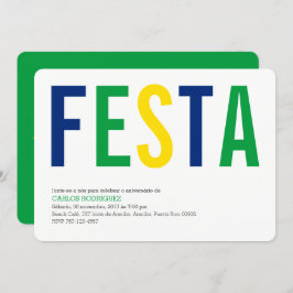 Partij: Uitnodigingen: Brazilië: Peruaanse vlag Kaart