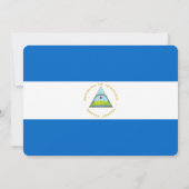 Partij: Uitnodigingen: Nicaragua: Nicaraguaanse vl Kaart (Achterkant)