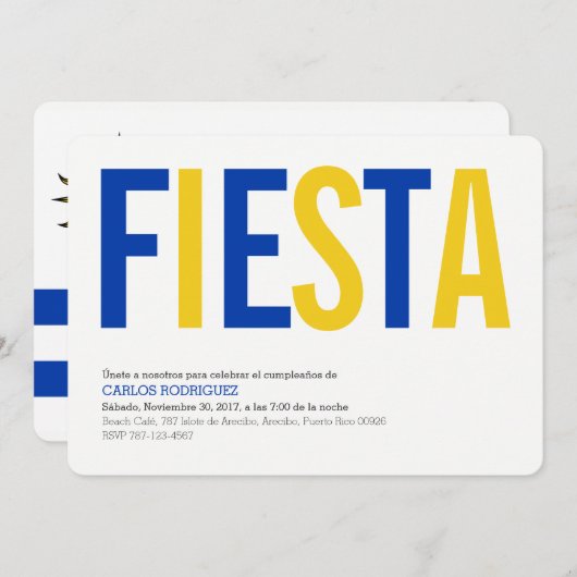 Partij: Uitnodigingen: Uruguay: Uruguayaanse vlag Kaart (Voorkant / Achterkant)