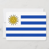 Partij: Uitnodigingen: Uruguay: Uruguayaanse vlag Kaart (Achterkant)