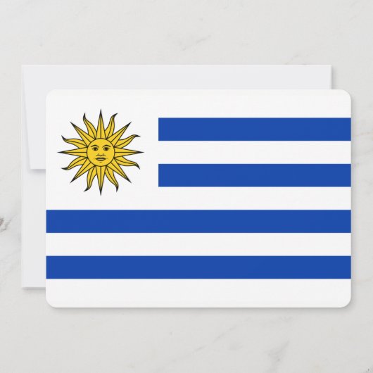 Partij: Uitnodigingen: Uruguay: Uruguayaanse vlag Kaart (Achterkant)