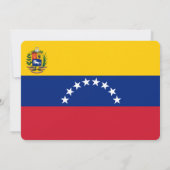 Partij: Uitnodigingen: Venezuela: Venezolaanse vla Kaart (Achterkant)