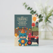 Partij uitnodigt feestdagenkaart (Staand voorkant)