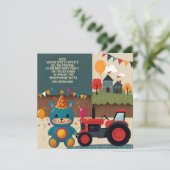 Partij uitnodigt feestdagenkaart (Staand voorkant)