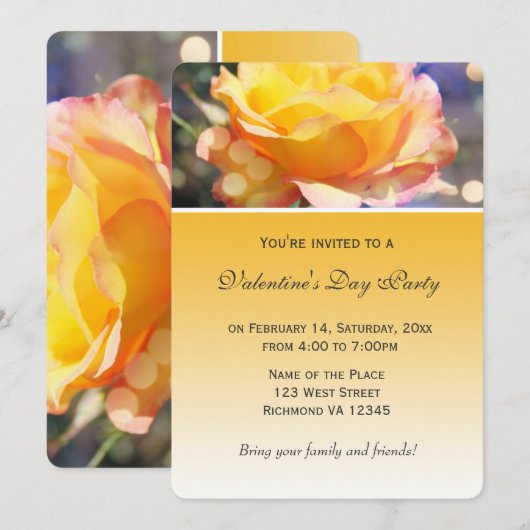 PARTIJ Valentijnsdag Kaart (Voorkant / Achterkant)