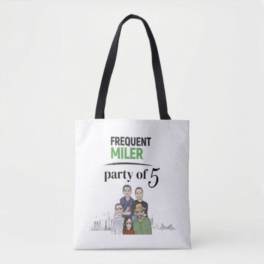 partij van 5 tote bag (Voorkant)