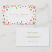 Partij van Confetti | Visitekaartjes (Voorkant / Achterkant)