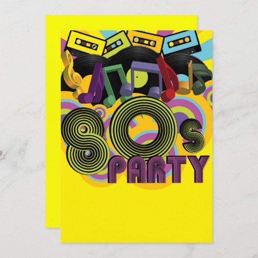 Partij van de 80 kaart (Voorkant / Achterkant)