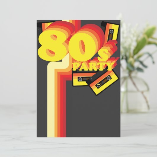 Partij van de 80 kaart (Staand voorkant)