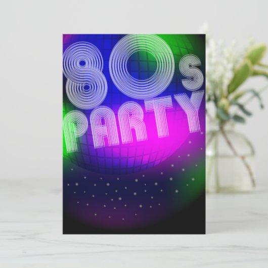 Partij van de 80 kaart (Staand voorkant)