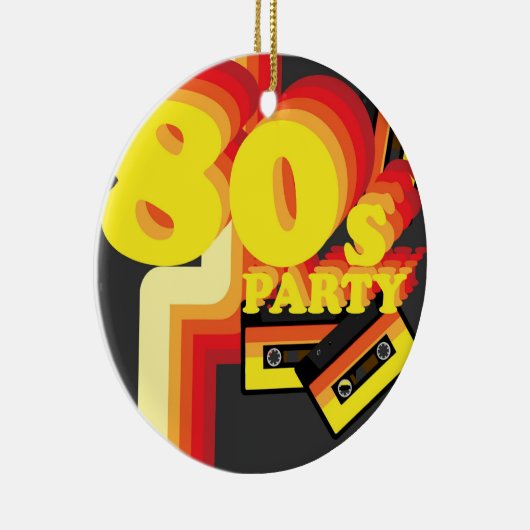 Partij van de 80 keramisch ornament (Rechts)