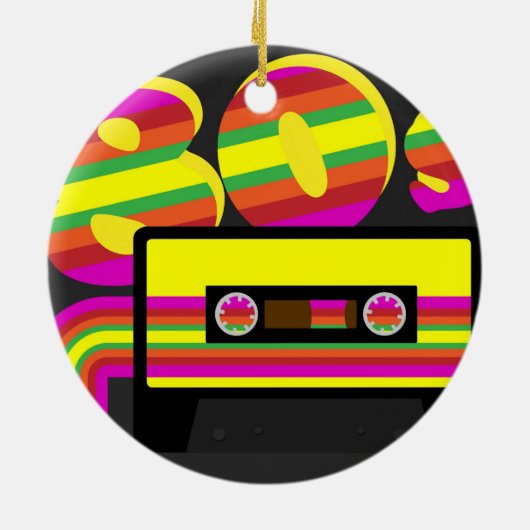 Partij van de 80 keramisch ornament (Achterkant)