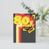 Partij van de 80 uitnodiging briefkaart (Staand voorkant)