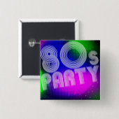 Partij van de 80 vierkante button 5,1 cm (Voorkant /achterkant)