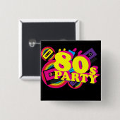Partij van de 80 vierkante button 5,1 cm (Voorkant /achterkant)