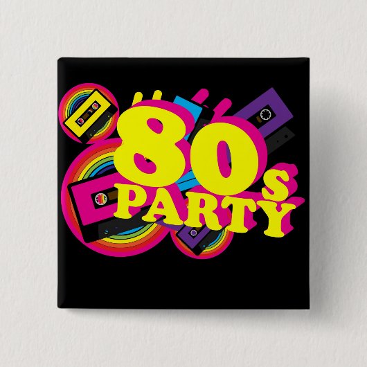 Partij van de 80 vierkante button 5,1 cm (Voorkant)