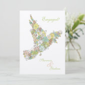 Partij van de Douane van de Vogel van de Liefde Kaart (Staand voorkant)