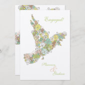 Partij van de Douane van de Vogel van de Liefde Kaart (Voorkant / Achterkant)