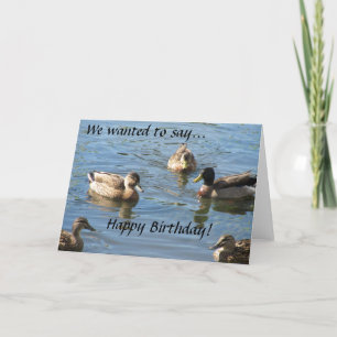 Partij van de Ducks Birthday Card Kaart