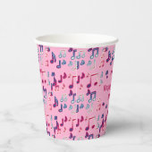 partij van de muzieknoten papieren bekers (Rechts)