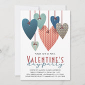 Partij van de Retro Valentijnsdag Kaart (Voorkant)