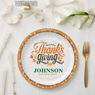 partij van de Thanksgiving Kantoor Papieren Bordje