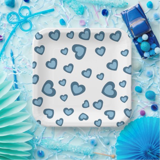 PARTIJ VAN DE VALENTIJN VAN DE LAVE MET DE BORDEN  PAPIEREN BORDJE (Feest)