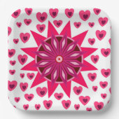 PARTIJ VAN DE VALENTIJN VAN DE LAVE MET DE BORDEN PAPIEREN BORDJE (Voorkant)