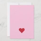 Partij van de valentijnse Partij Roze Blauwgroen g Kaart (Achterkant)