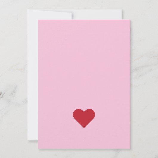 Partij van de valentijnse Partij Roze Blauwgroen g Kaart (Achterkant)