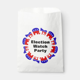 Partij van de verkiezingswaarneming bedankzakje