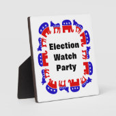 Partij van de verkiezingswaarneming fotoplaat (Voorkant)