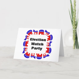 Partij van de verkiezingswaarneming kaart