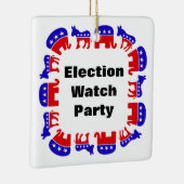 Partij van de verkiezingswaarneming keramisch ornament (Rechts)