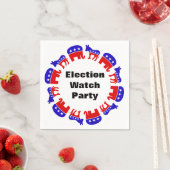 Partij van de verkiezingswaarneming servet (Insitu)