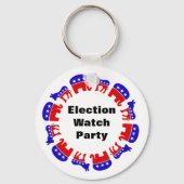 Partij van de verkiezingswaarneming sleutelhanger (Achterkant)