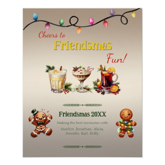 partij van de vriendschap perfect poster (Voorkant)