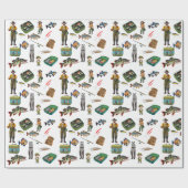 Partij van Geviste artikelen Patrooninpakpapier Cadeaupapier (Vlak)