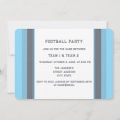 partij van het blauwe Football Kaart (Achterkant)