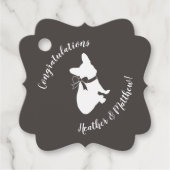 Partij van het Franse Bulldog-thema - Neutraal Bab Bedankjes Labels (Voorkant)