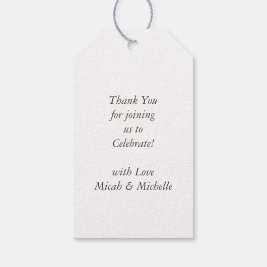 Partij van het Franse Bulldog-thema - Neutraal Bab Cadeaulabel (Achterkant)