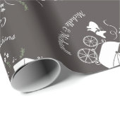 Partij van het Franse Bulldog-thema - Neutraal Bab Cadeaupapier (Rol Hoek)