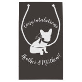 Partij van het Franse Bulldog-thema - Neutraal Bab Klein Cadeauzakje (Achterkant)