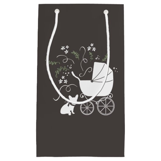 Partij van het Franse Bulldog-thema - Neutraal Bab Klein Cadeauzakje (Voorkant)