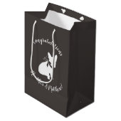 Partij van het Franse Bulldog-thema - Neutraal Bab Medium Cadeauzakje (Voorkant Gekanteld)