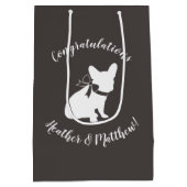 Partij van het Franse Bulldog-thema - Neutraal Bab Medium Cadeauzakje (Achterkant)