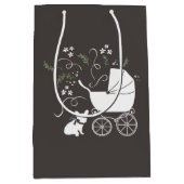 Partij van het Franse Bulldog-thema - Neutraal Bab Medium Cadeauzakje (Voorkant)